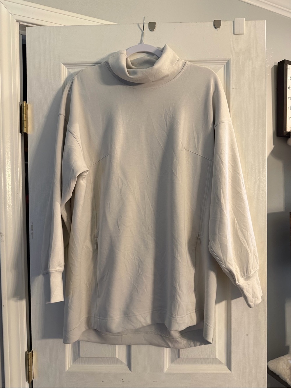 lululemon athletica light beige pullover hoodie